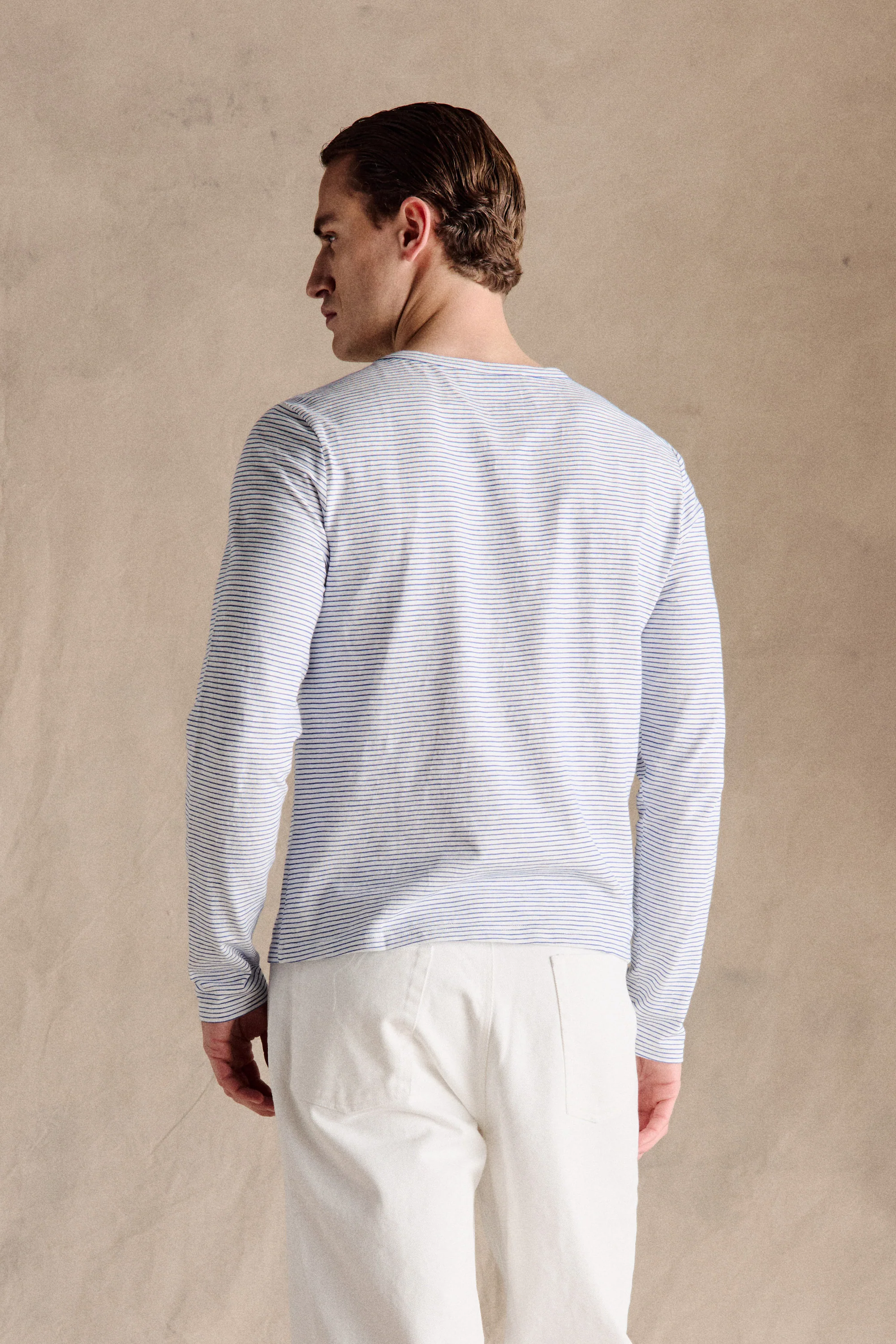 Breton Striped Shirt | Dark Blue - Image 3