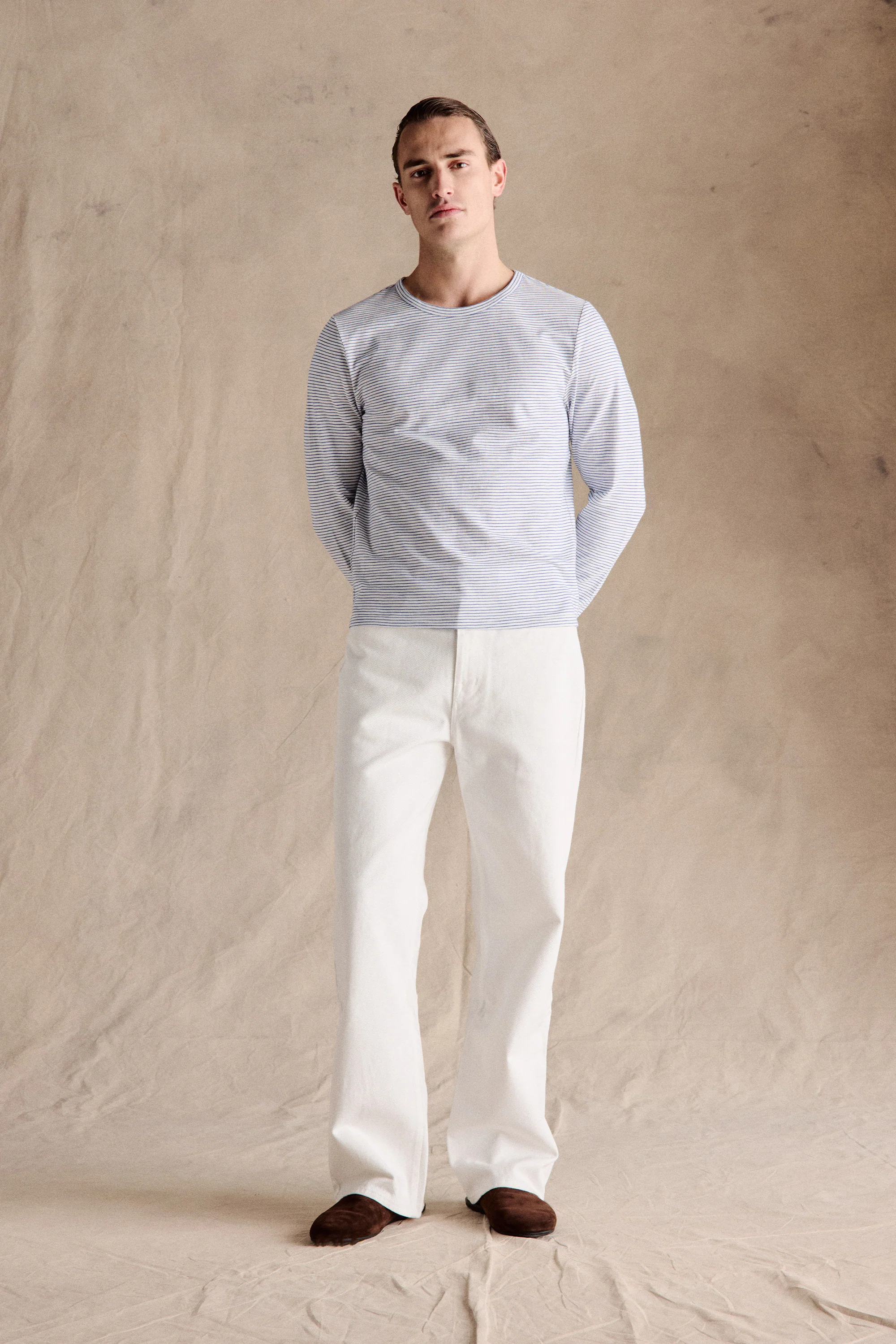 Breton Striped Shirt | Dark Blue - Image 4