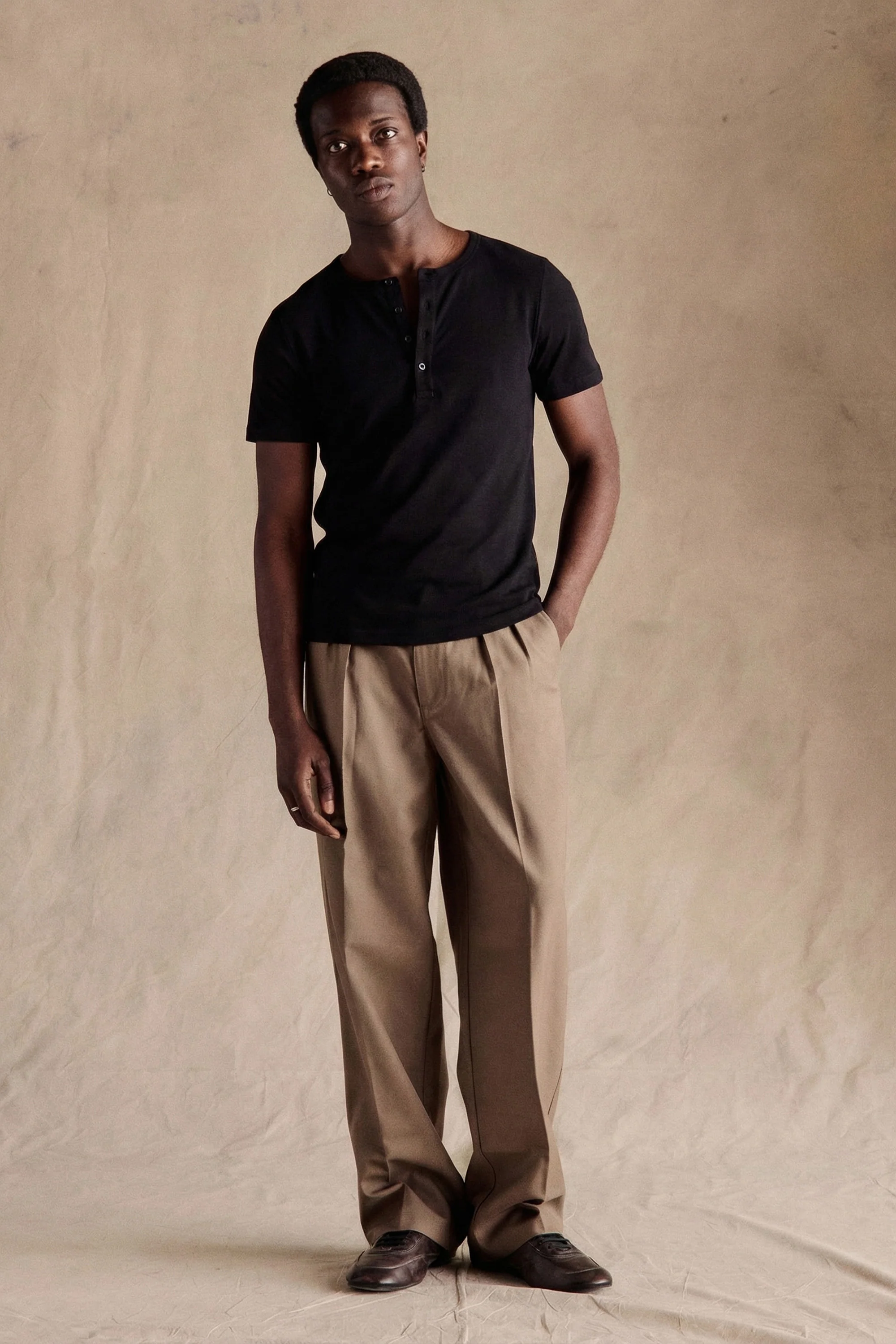 Henley Short Sleeve | Black - Image 4