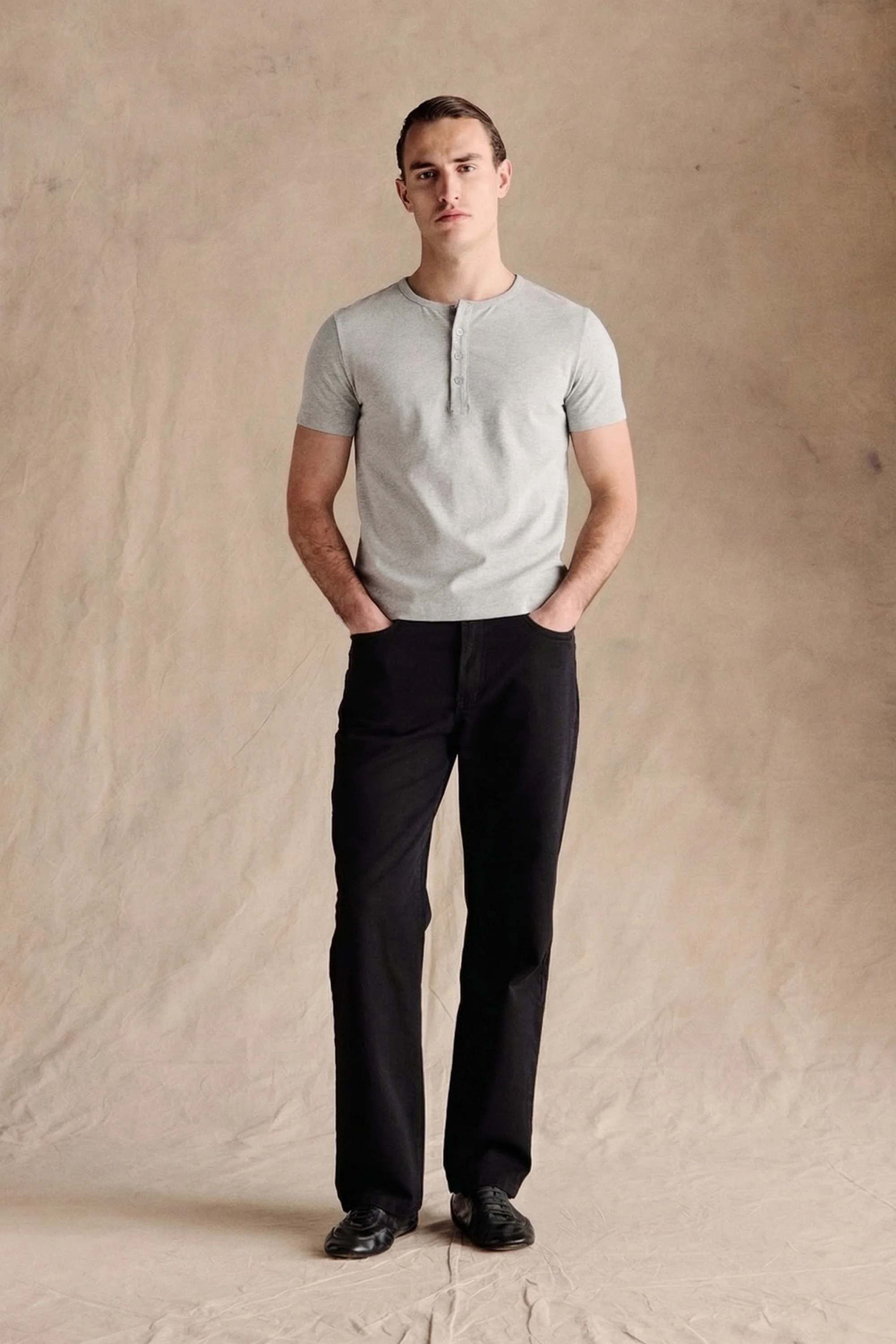 Henley Short Sleeve | Grey - Image 4
