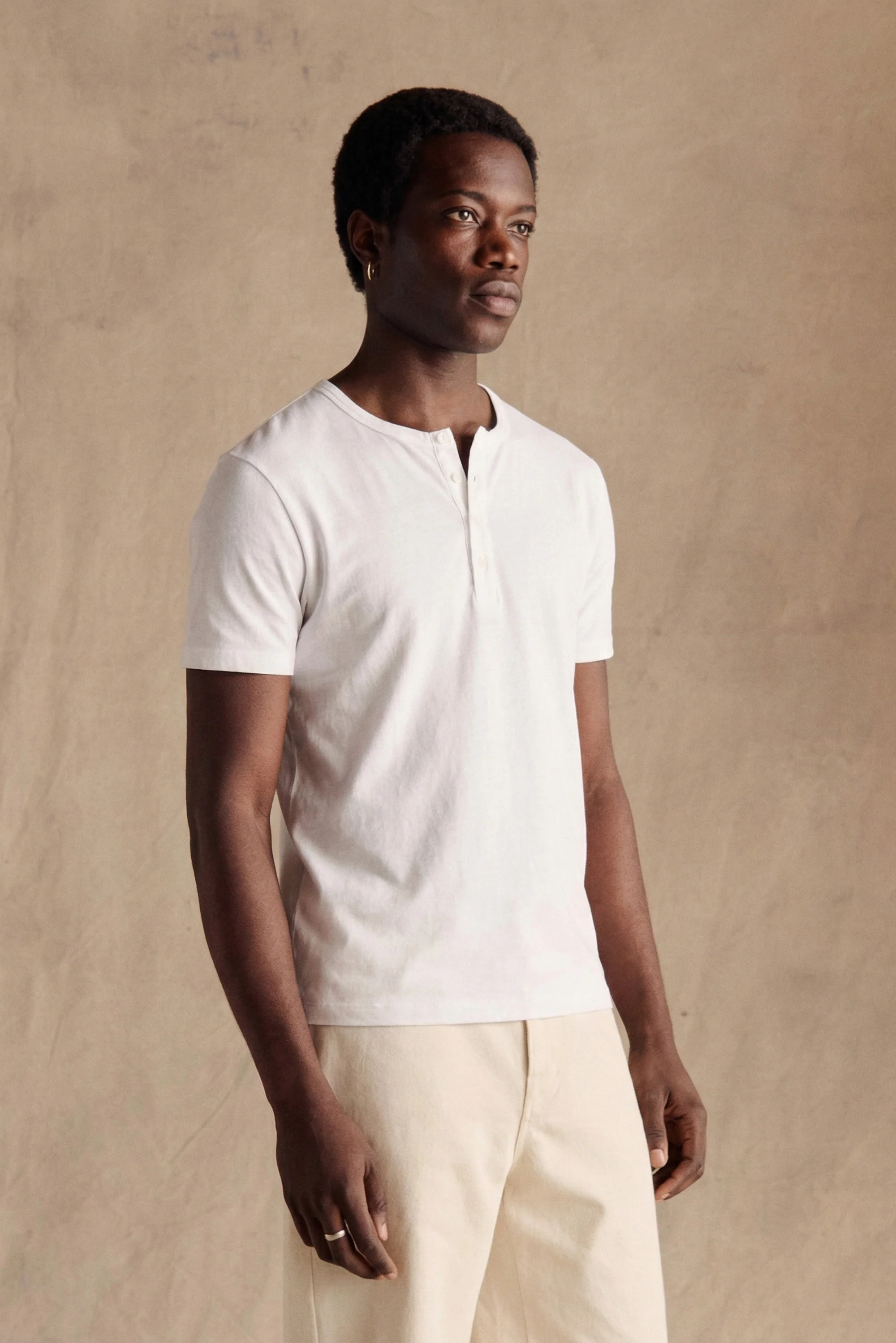 Henley Short Sleeve | White - Image 2