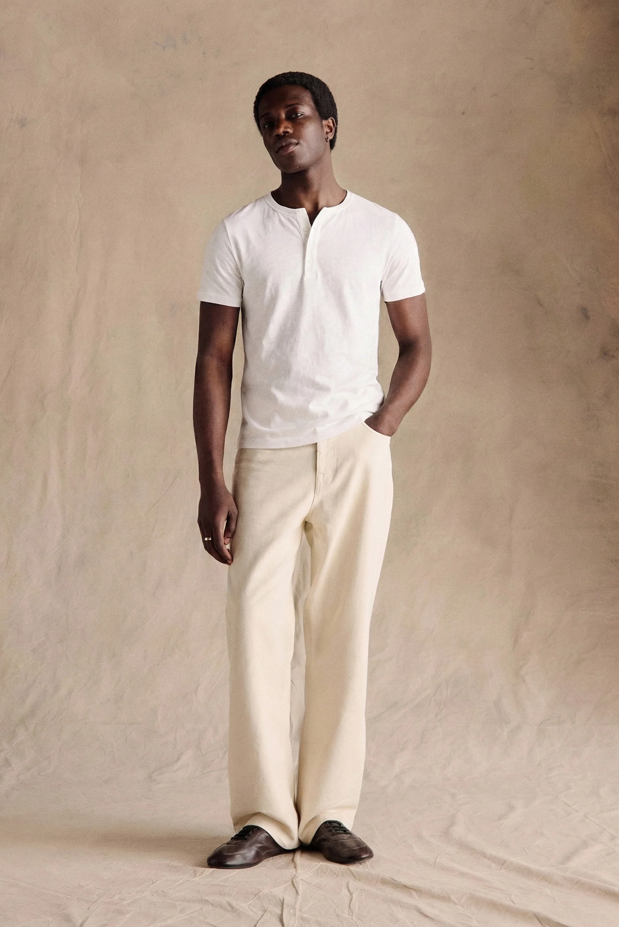 Henley Short Sleeve | White - Image 4