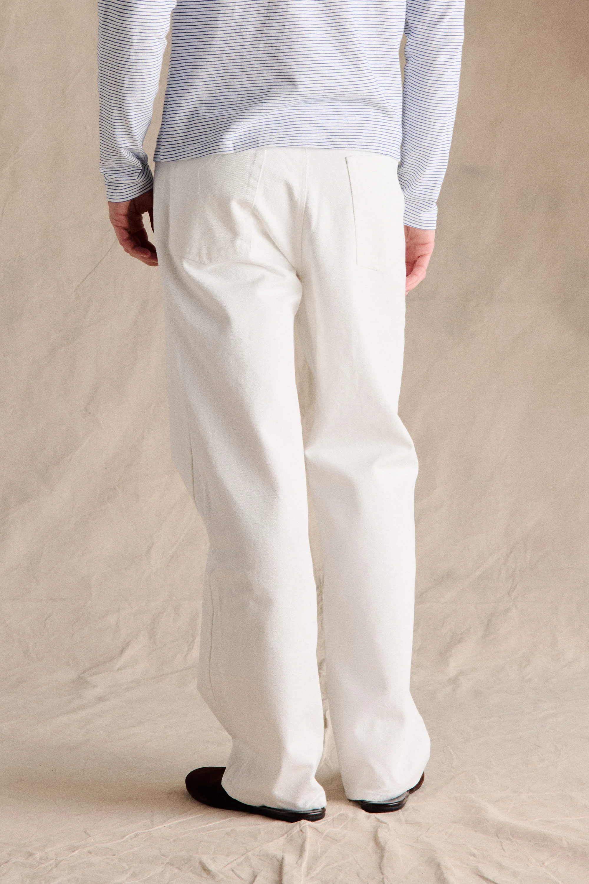 Riviera Relaxed Straight Leg Jeans | White - Image 3